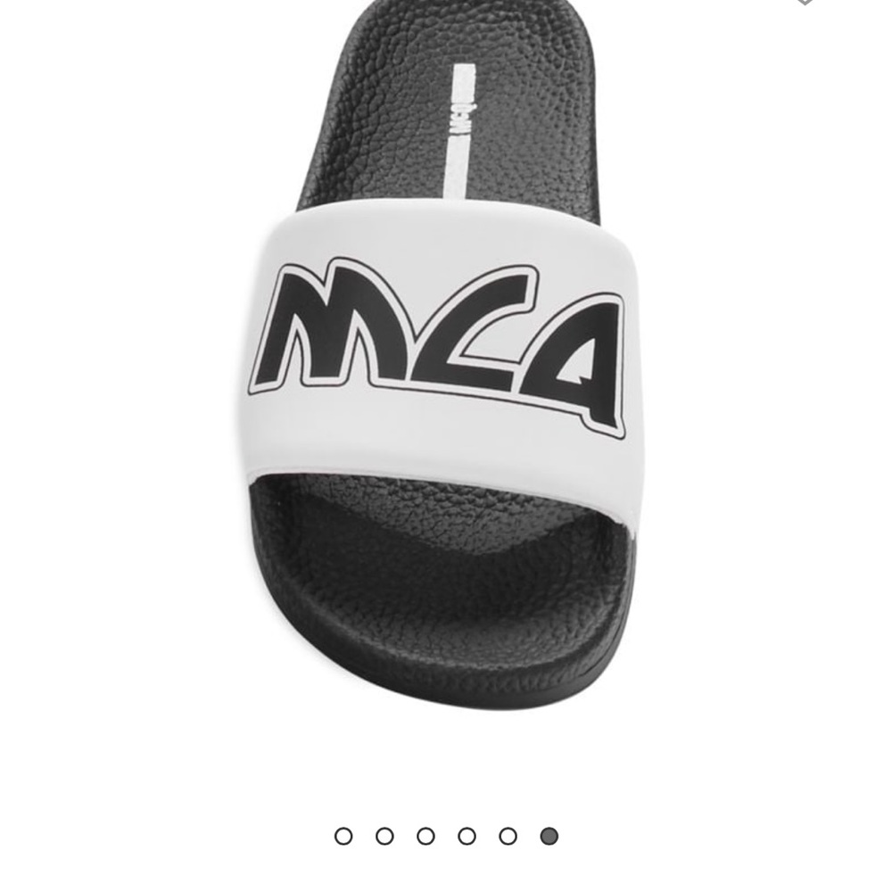 (Brand New) AUTHENTIC Alexander McQueen MCQ  Logo Slides Sandals Unisex … - Picture 8 of 9